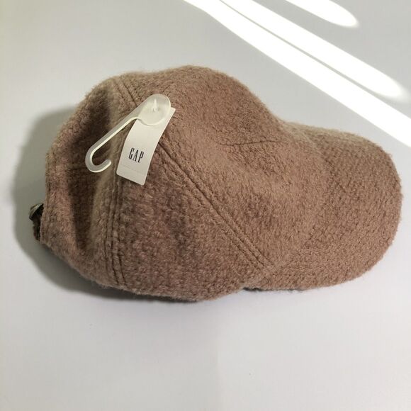 GAP Wool Blend Baseball Cap Tan One Size Pinwheel Adjustable Unisex New - Picture 3 of 7